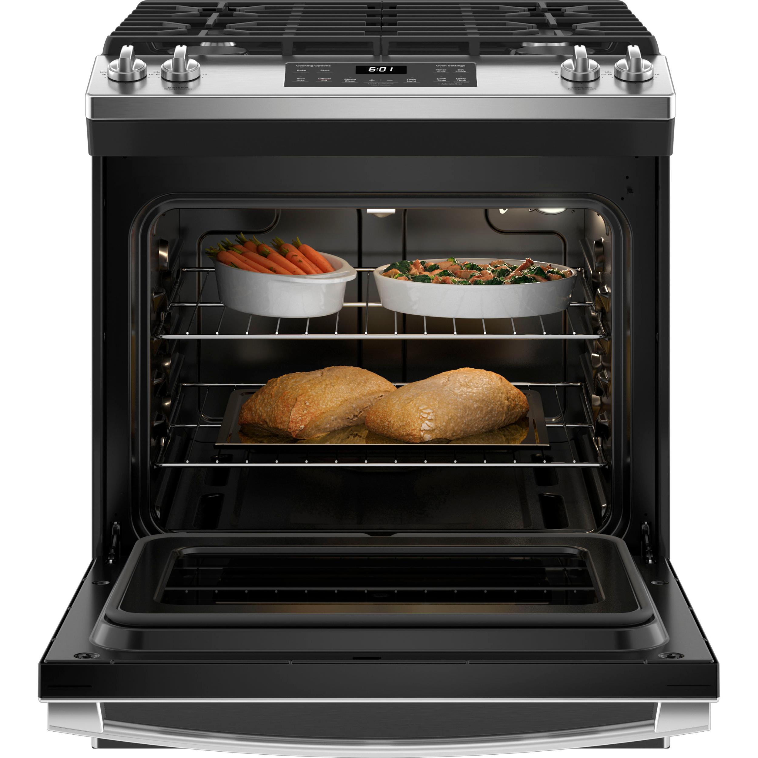 GE 30-inch Slide-in Gas Range JCGSS61SPSS