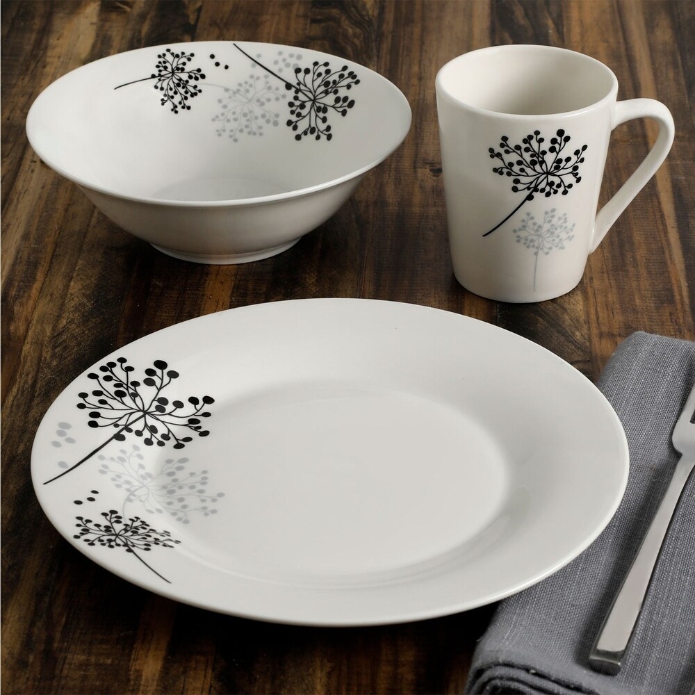 Gibson Floral Touch 12 Piece Dinnerware Set