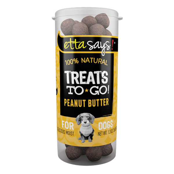 Etta Says! 100% Natural Treats To Go! Peanut Butter Dog Treats， 1.3-oz