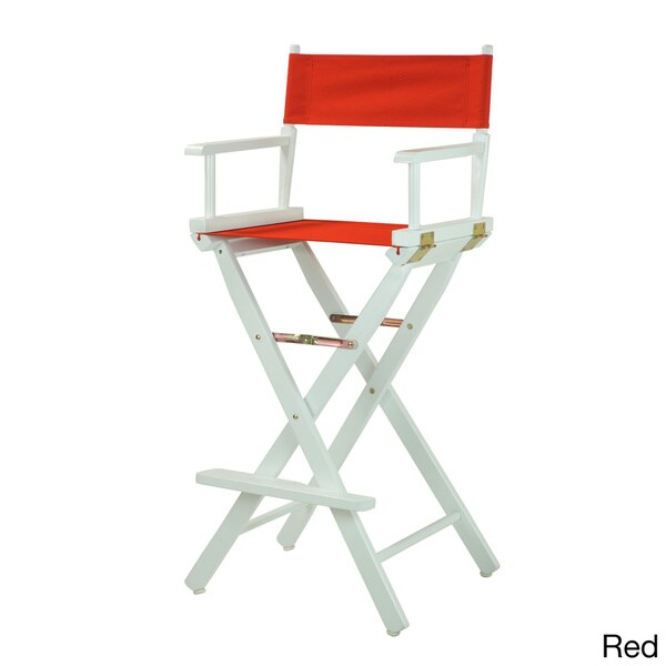 White Frame 30-inch Director's Chair