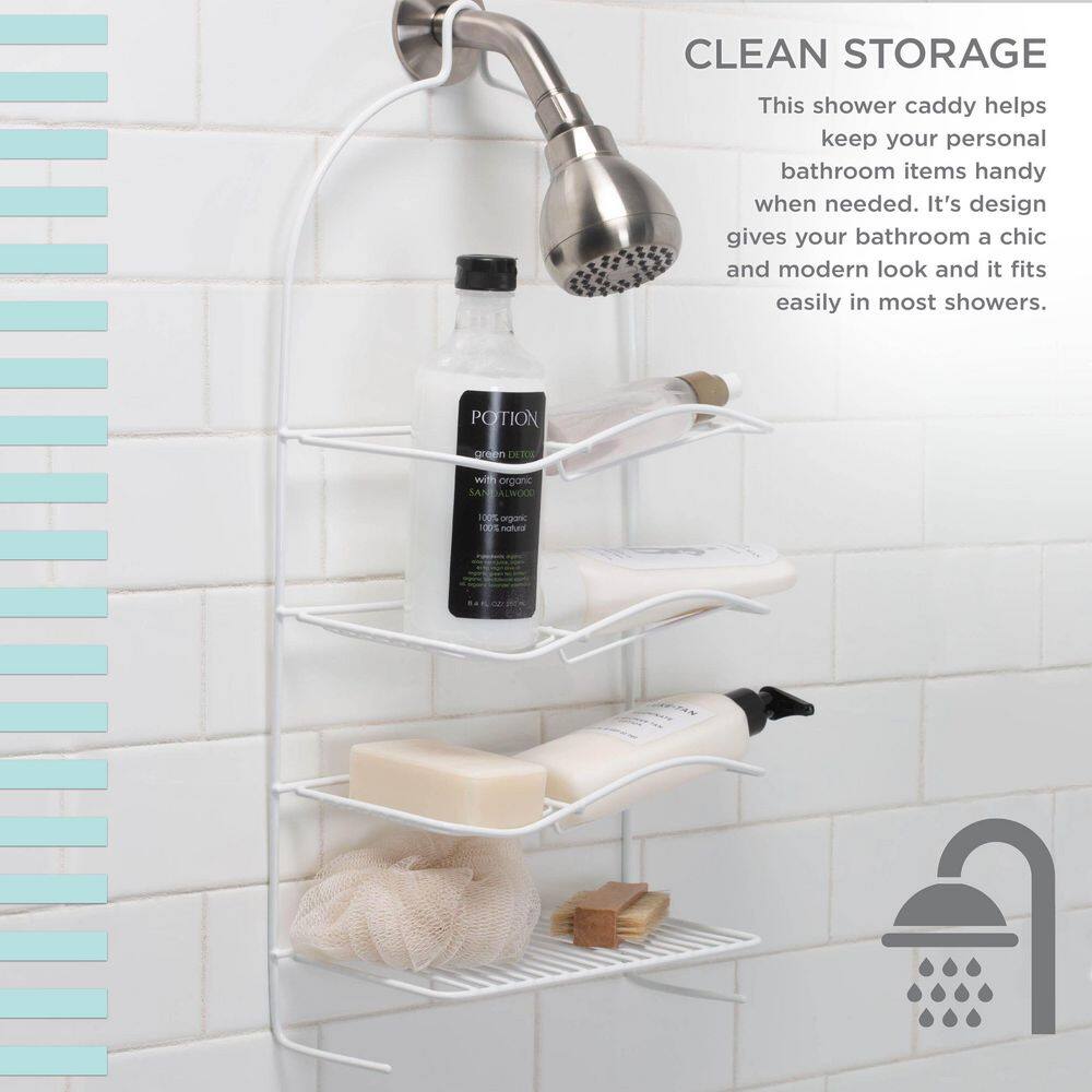 Bath Bliss Rubber Shower Organizer Caddy 4006