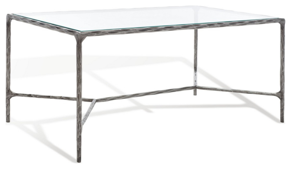 Safavieh Couture Jessa Metal Coffee Table   Transitional   Coffee Tables   by Safavieh  Houzz