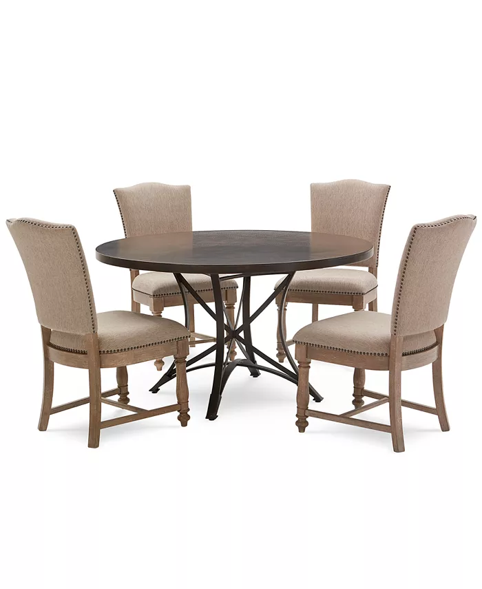 Furniture Laredo Aged Copper 54 Round Dining Table