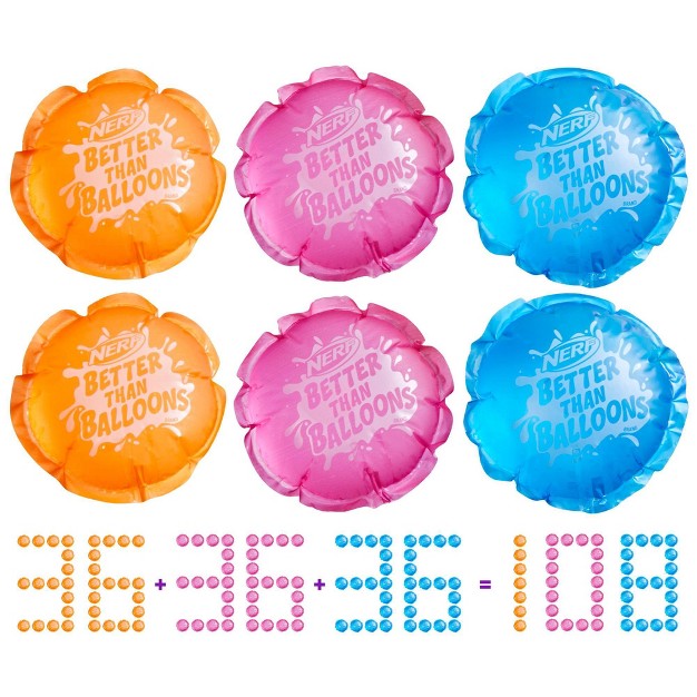 Nerf Better Than Balloons Water Pods 108pk