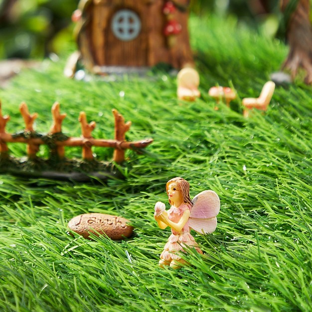 Juvale 8 Piece Miniature Fairy Garden Accessories Outdoor Decor Figurines Kit For Kids Mini Whimsical Ornaments For Patio House Yard Supplies