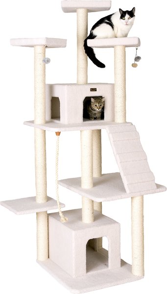 Armarkat 82-in Classic Cat Tree， Ivory