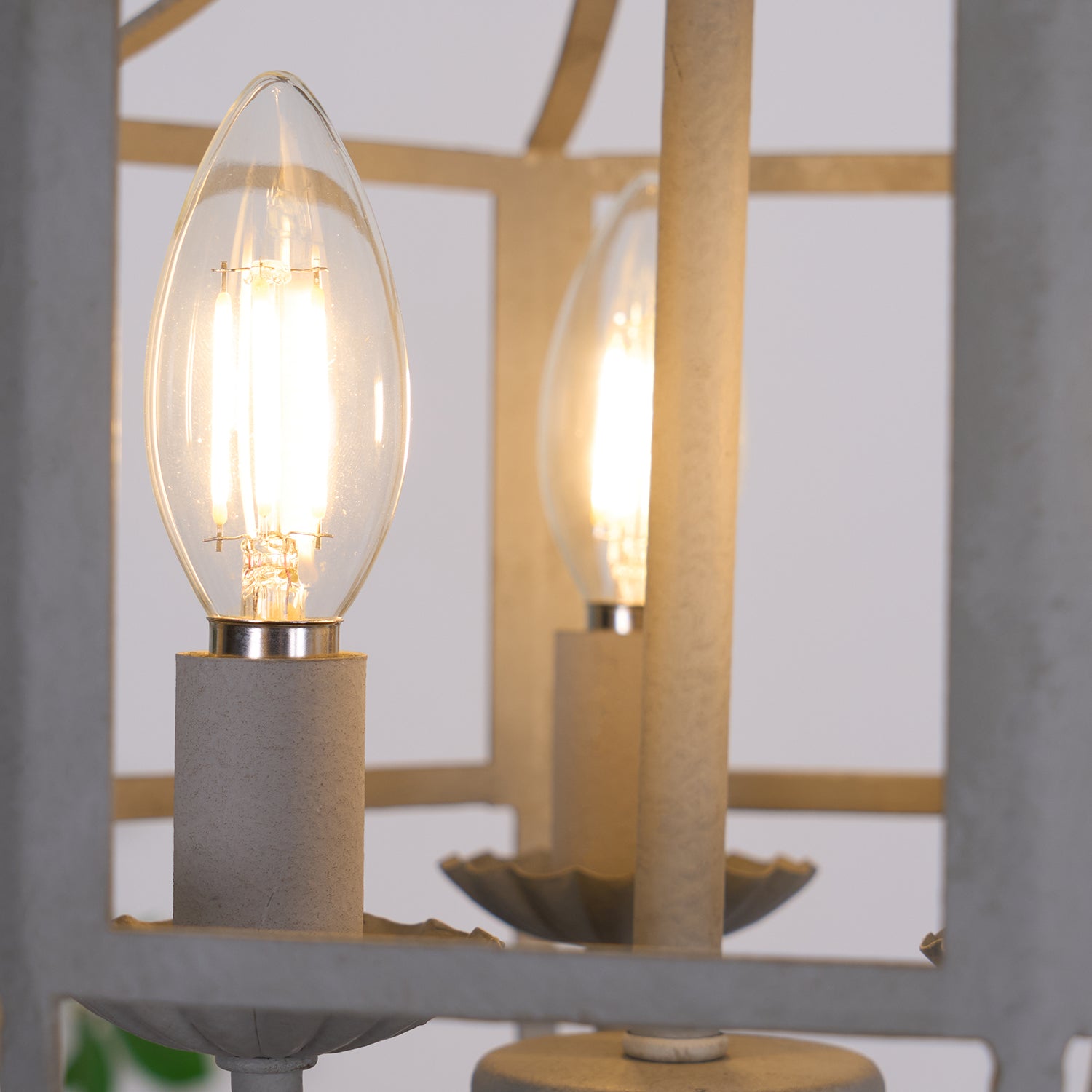 Lustre Retro Cage Chandelier