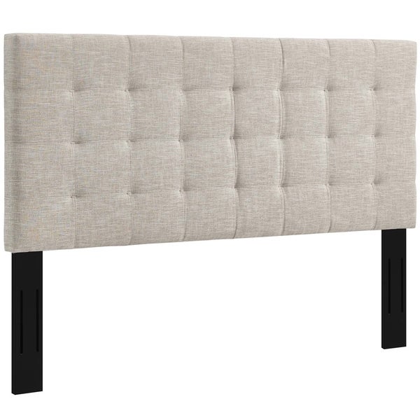 Copper Grove Vodice Tufted Twin Upholstered Linen Headboard - - 27611555