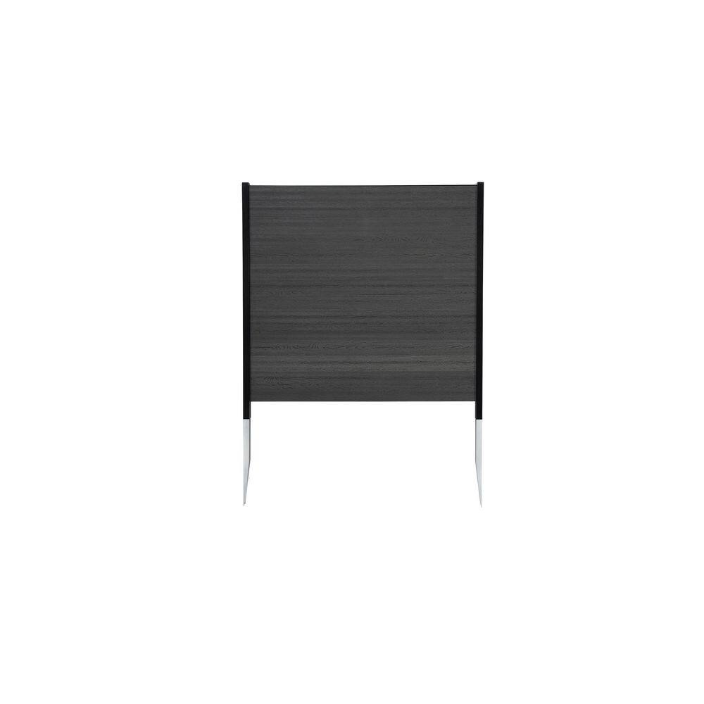 Enclo Privacy Screens Lincoln 3.5 ft x 3.6 ft. Charcoal Vinyl Screen Kit (2-Pack) EC18002