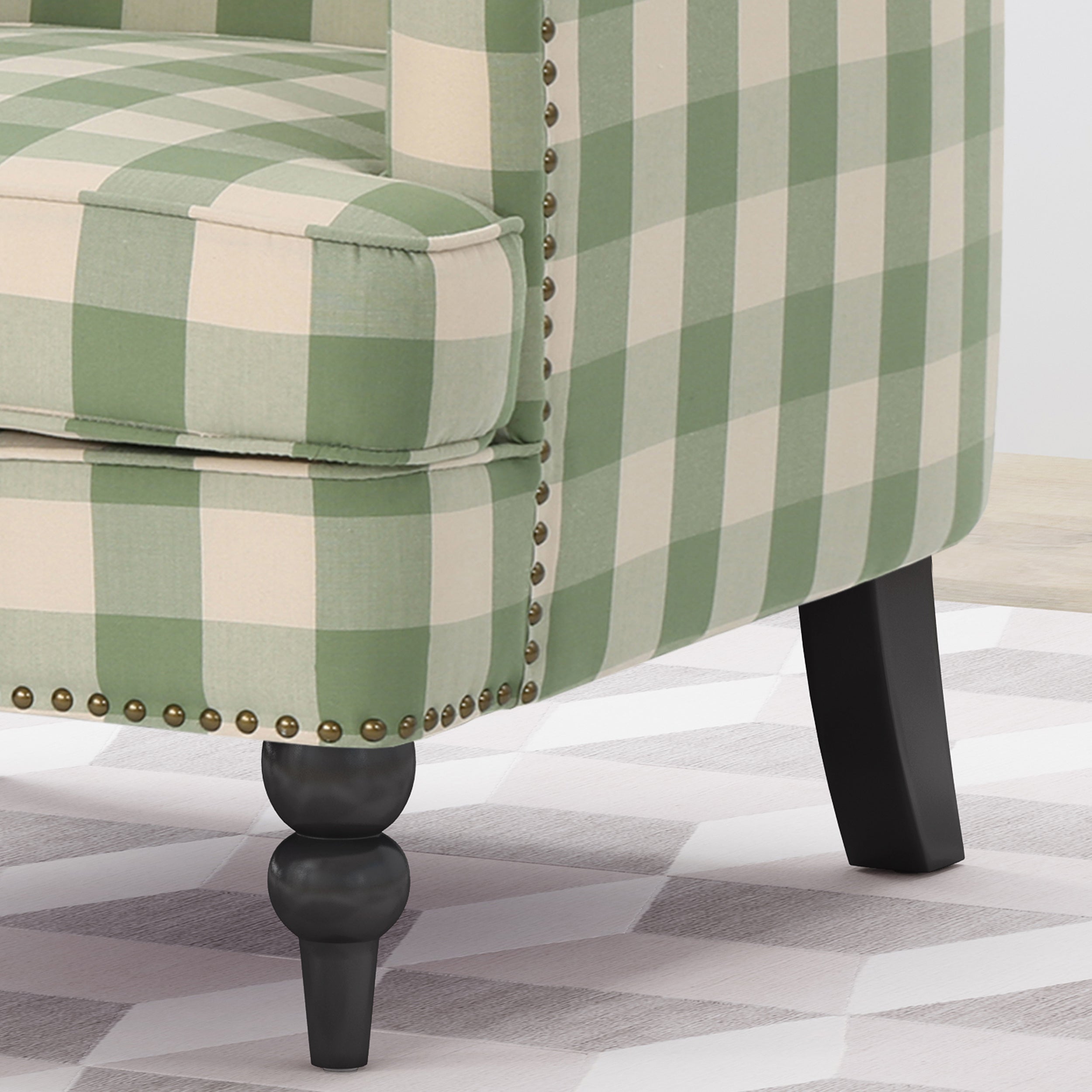 Eve Tufted Fabric Club Chair