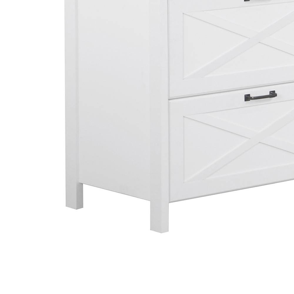 SAINT BIRCH Liam White File Cabinet SBHN4092LFWH