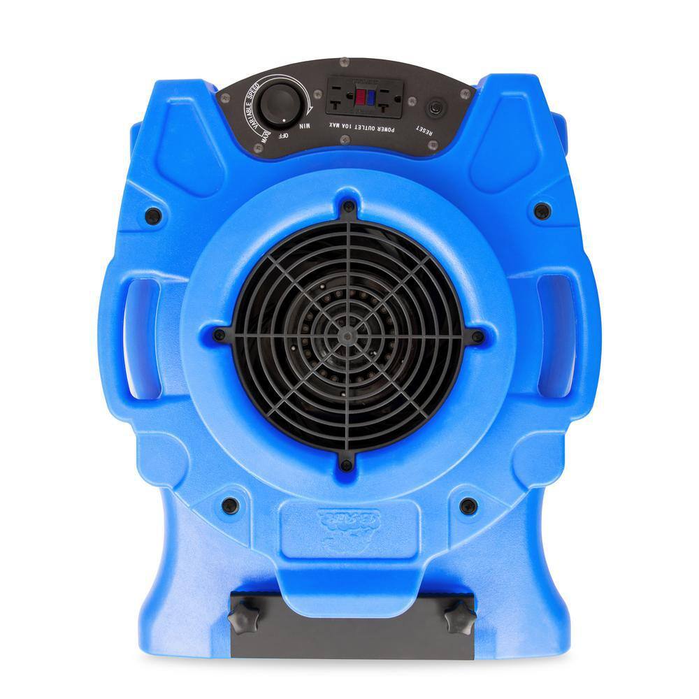 B-Air 14 HP Low Profile Blue Air Mover Blower Fan for Water Damage Restoration Carpet Dryer Floor BA-VL-25-BL