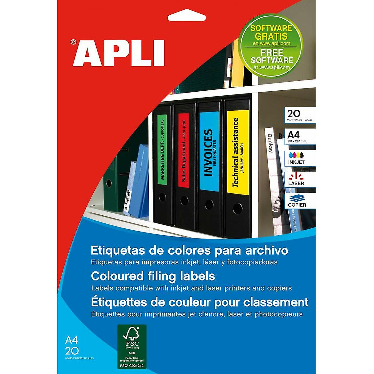 Adhesives/Labels Apli Blue 190 x 61 mm