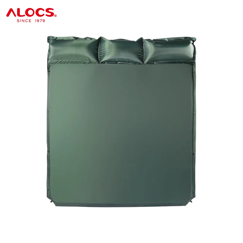 Alocs Outdoor Splicing Widening Three Person Automatic Inflatable Cushion Picnic Camping Square Tent Moisture Proof Sleeping Mat