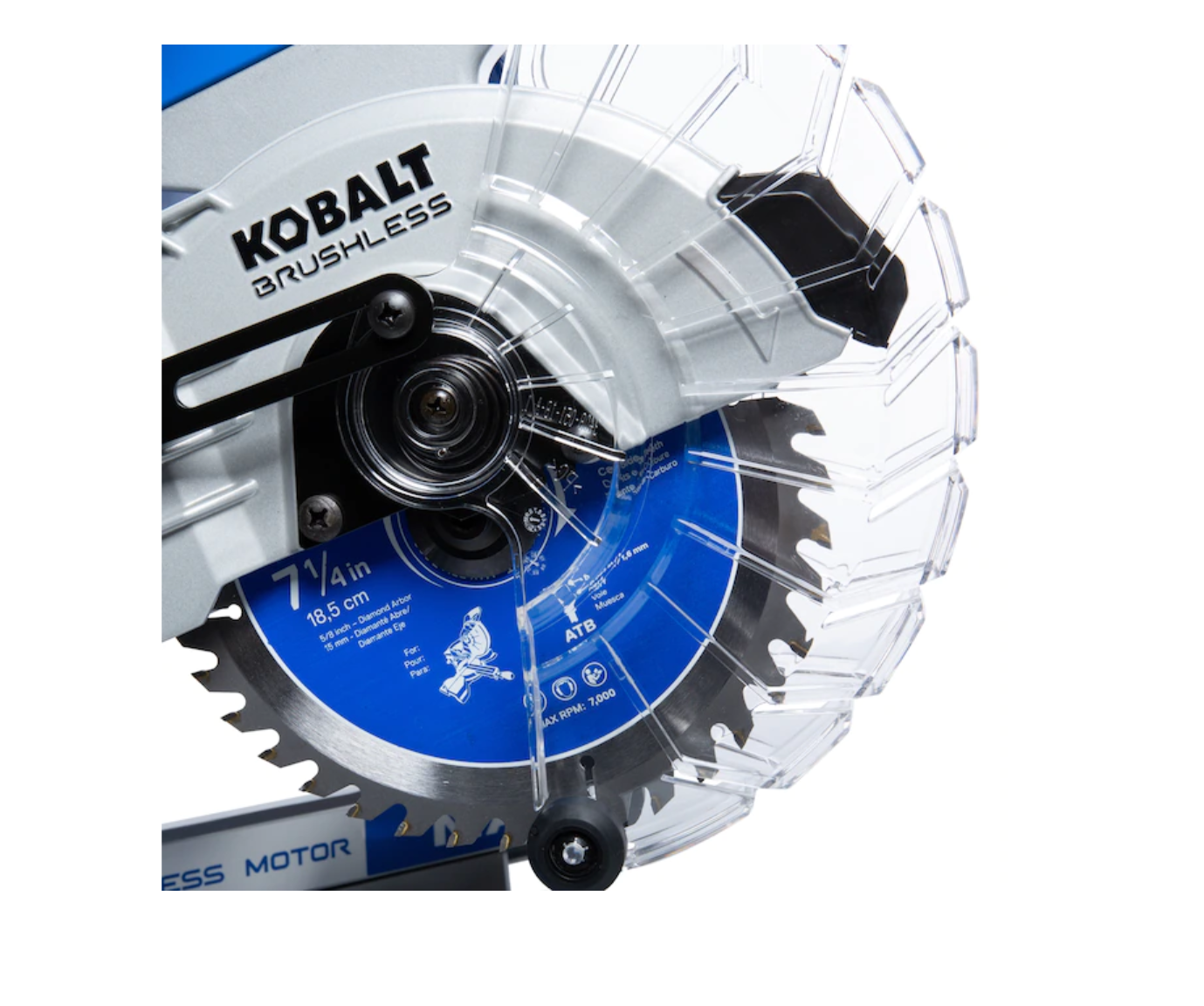 Kobalt KMS 0724B-03 7-1/4-in-Amp 24-volt Max Dual Bevel Sliding Compound Cordless Miter Saw