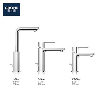 GROHE Lineare Single Hole Single-Handle Large Bathroom Faucet with Drain Assembly in StarLight Chrome 2382500A