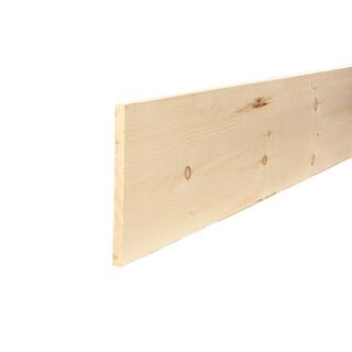 1 in. x 12 in. x 8 ft. Premium Kiln-Dried Square Edge Whitewood Common Softwood Board 458538