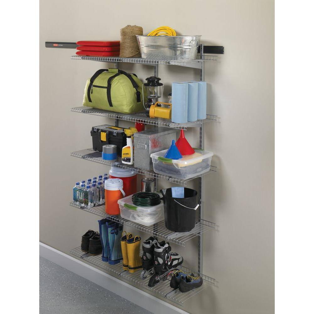 Rubbermaid FastTrack Garage Wire Shelf 48 in. D x 16 in. L FG5E2102SNCKL