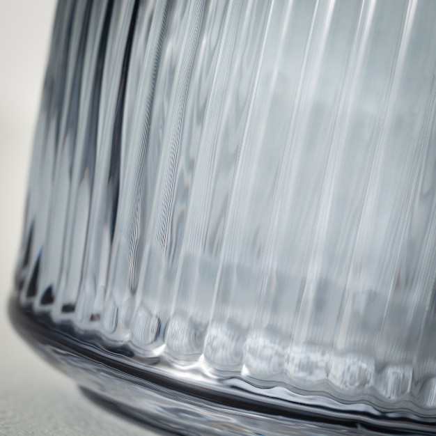 Ribbed Glass Vase