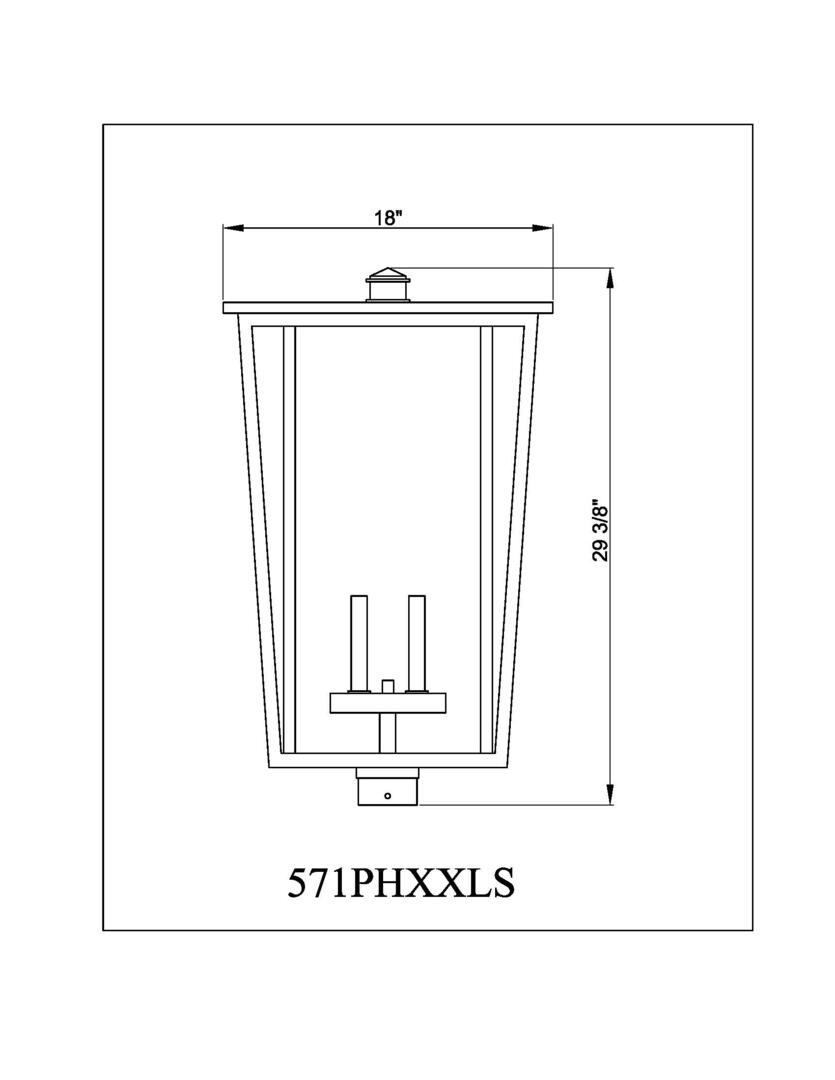 Z-Lite 571PHXXLSBK