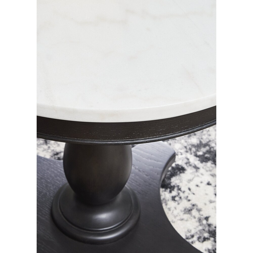 Signature Design by Ashley Henridge Black and White Accent Table   24\