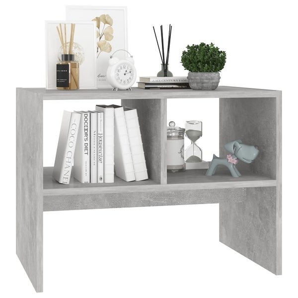 vidaXL Side Table Concrete Gray 24