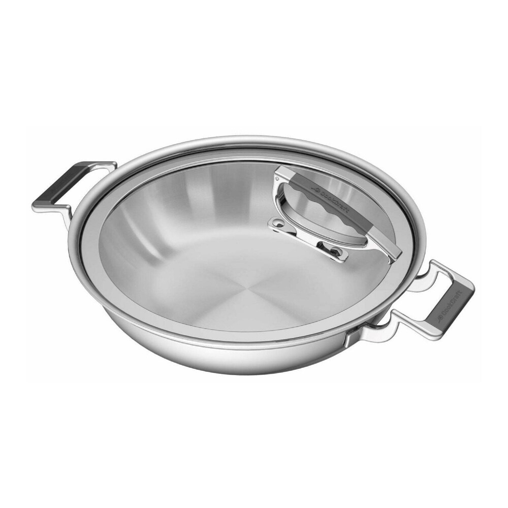 CookCraft by Candace 12 Inch Dual Handle Casserole Pan w/ Latch Lid