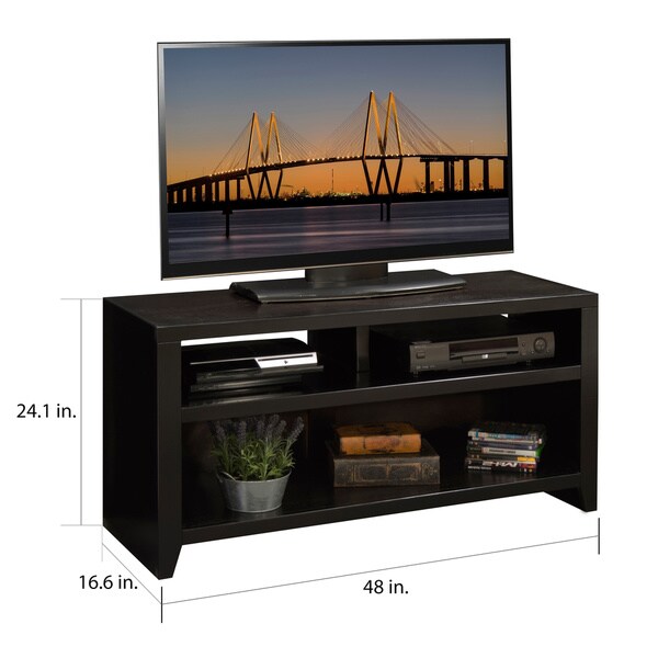 48-inch Fully Assembled Brown TV Stand， Holds Up To a 55