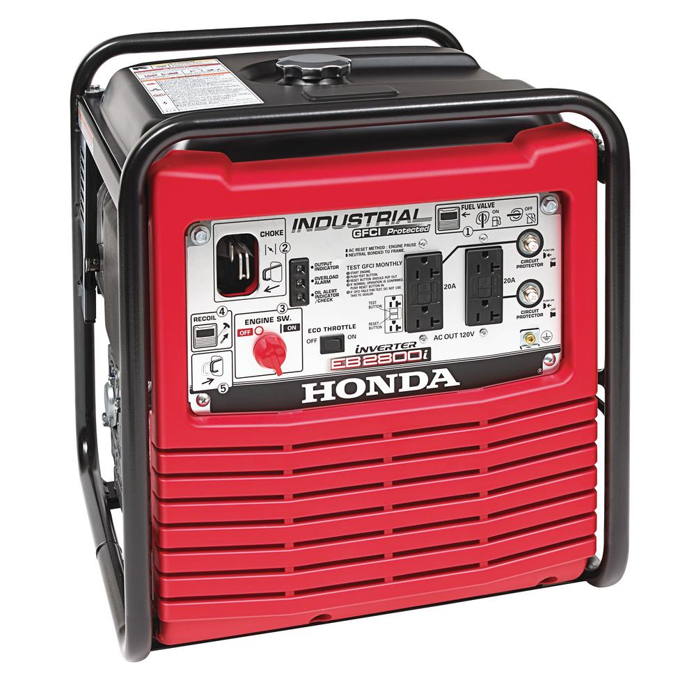 2,800-Watt Gasoline Powered Portable Industrial Inverter Generator