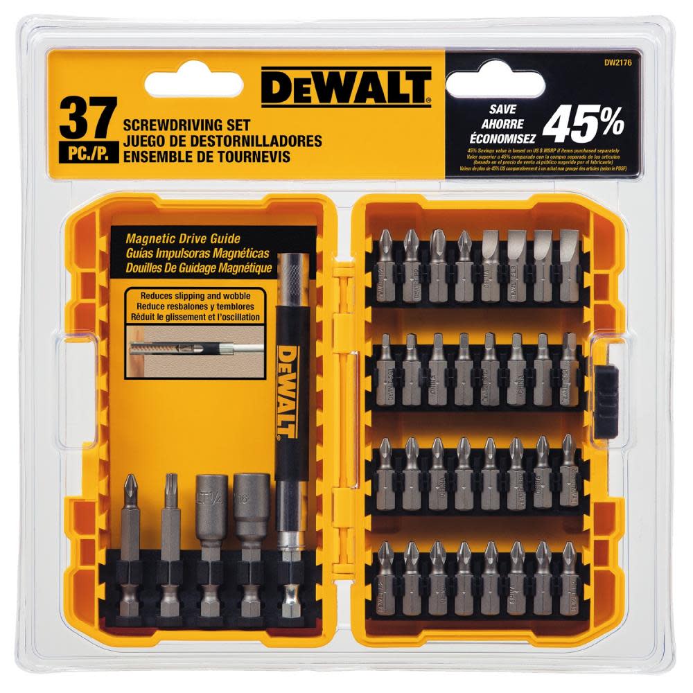 37-Piece Screw Driving Set with Tough Case