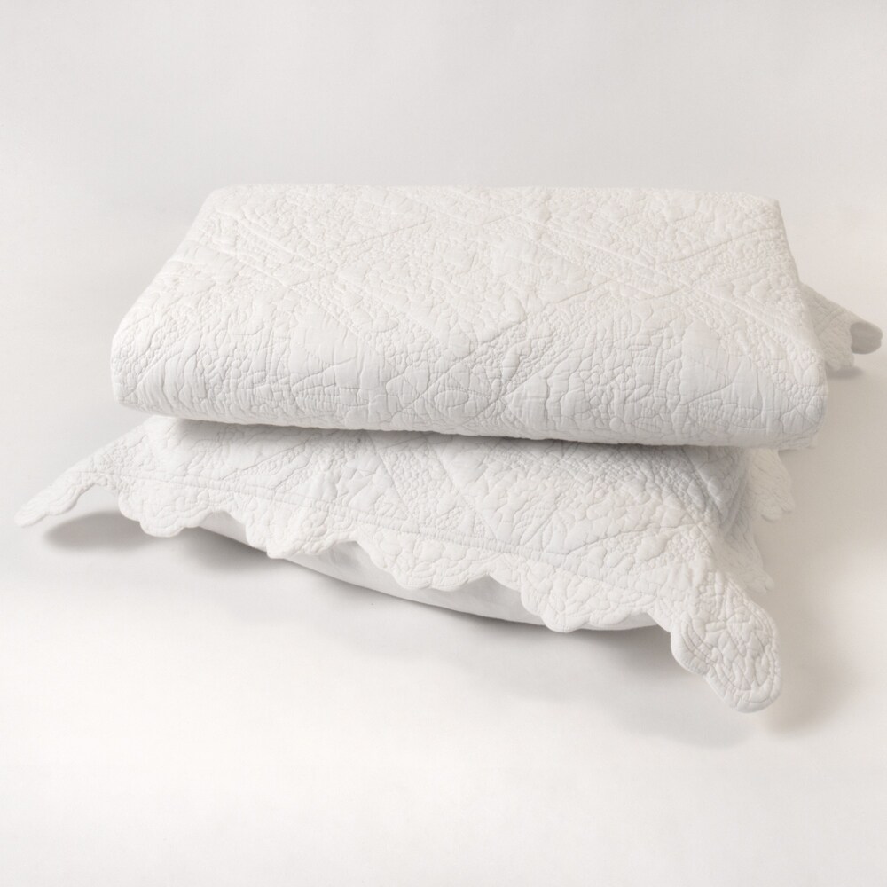 Lazel Vanilla Cotton Quilt or Pillow Sham