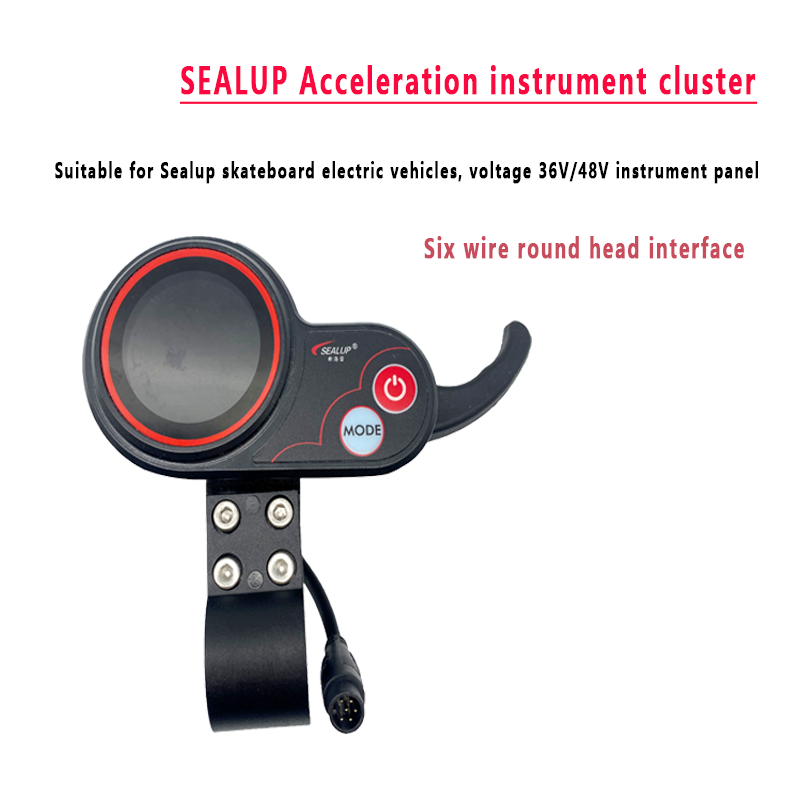 Acceleration instrument cluster Suitable for SEALUP electric scooters Voltage 36V/48V instrument wheels tires and accessories