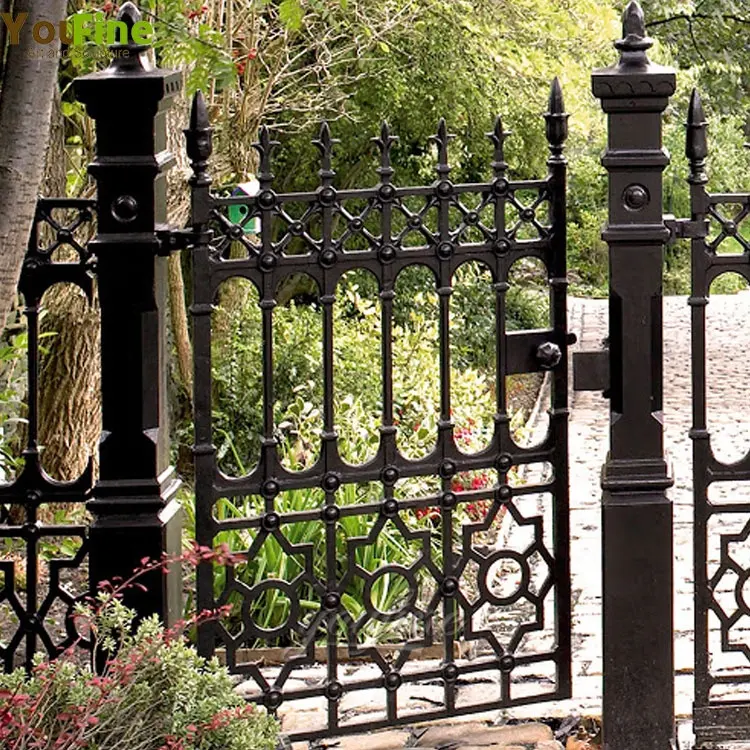 small customized house main iron gate for sales