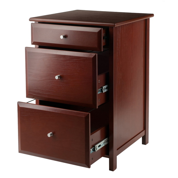 Winsome 94321 Delta File Cabinet Walnut