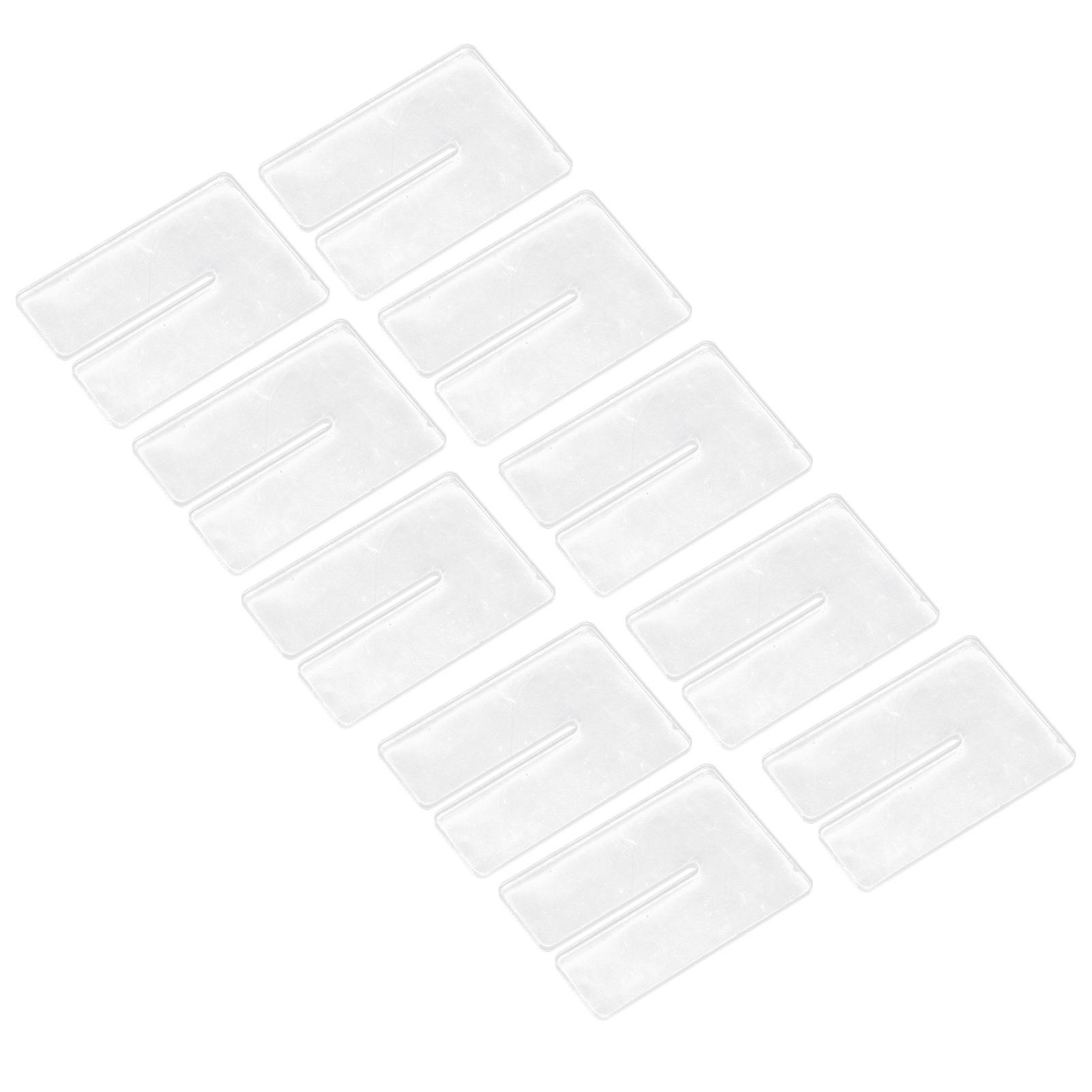 10pcs Acrylic Template Diy Transparent Craft Template With Protective Layer For Adults Handicraft Leather Punching