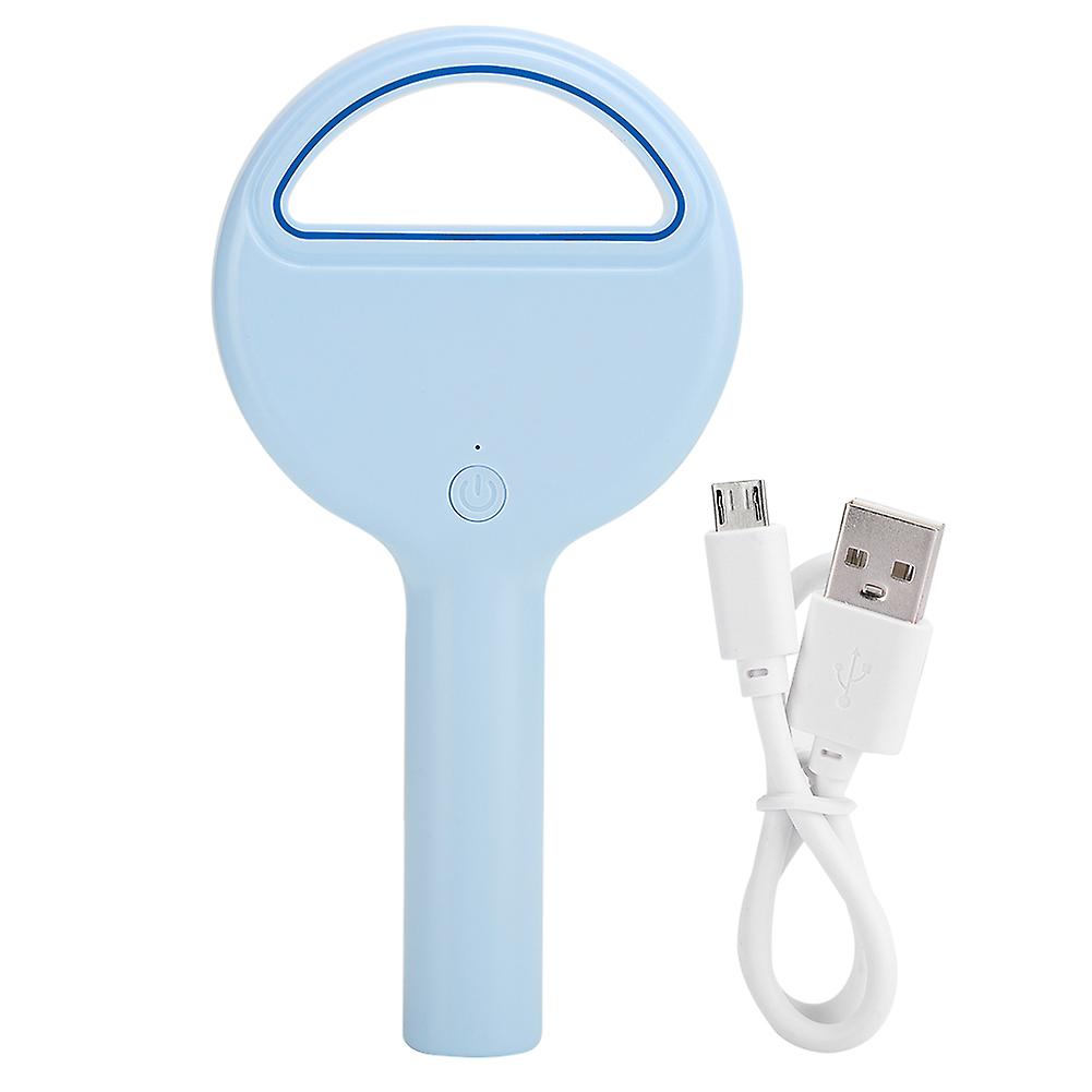 Handheld Charging Small Fan Leafless Usb Mini Portable Desktop Bedside Universal T9blue