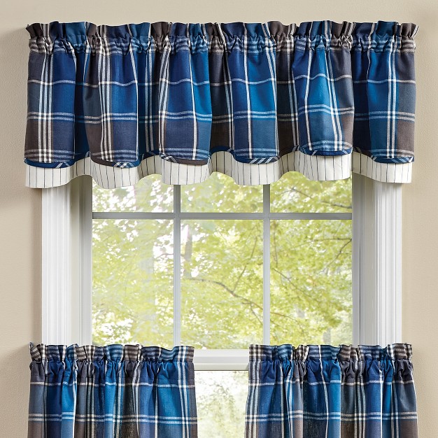 Park Designs Rainy Lake Lined Layered Valance 72 X 16