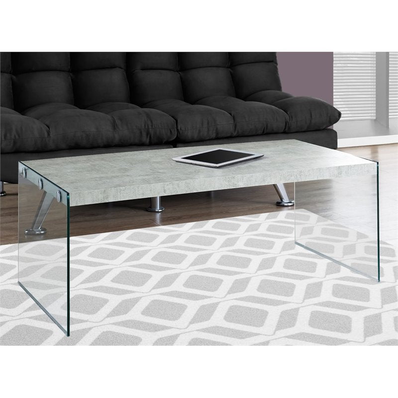 Pemberly Row Coffee Table in Gray Cement