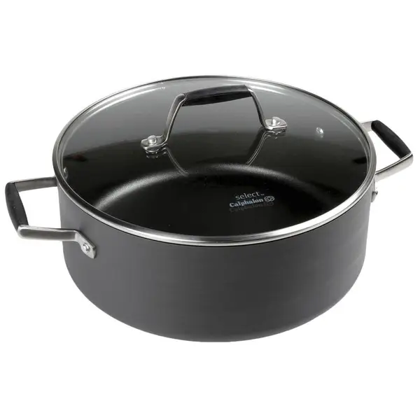 Calphalon 5 Qt Hard Anodized Non-Stick Dutch Oven with Cover