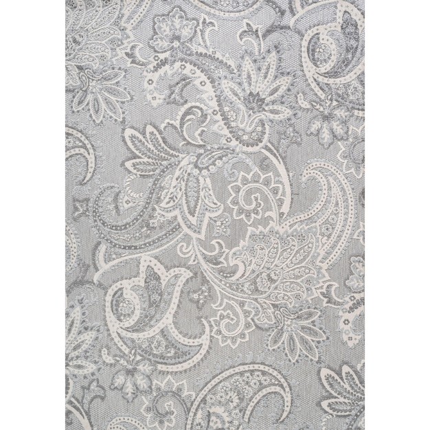 Julien Paisley High low Indoor outdoor Area Rug Jonathan Y