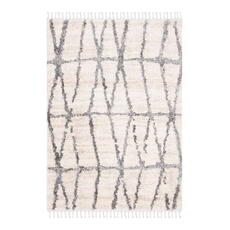 Safavieh Berber Trinity Rug Cream/Gray