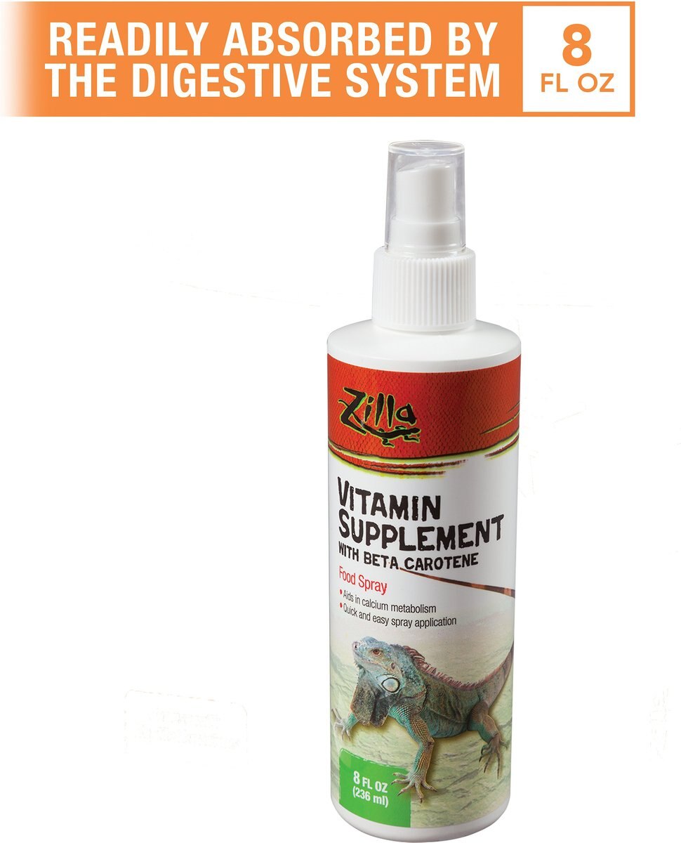 Zilla Vitamin Supplement with Beta Carotene Reptile Food Spray