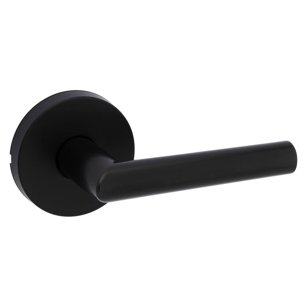 Kwikset Milan Matte Black Passage HallCloset Door Lever 720MILRDT5146ALRCS