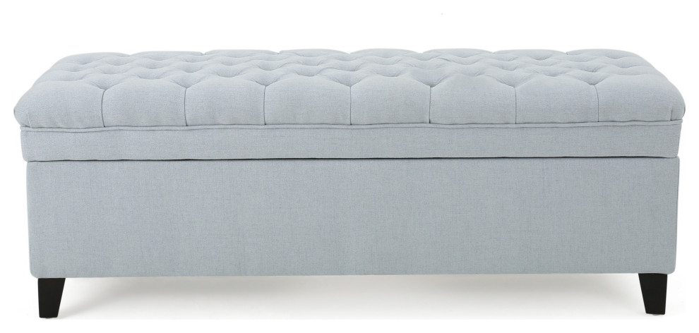 GDF Studio Laguna Tufted Storage Ottoman   Transitional   Footstools And Ottomans   by GDFStudio  Houzz