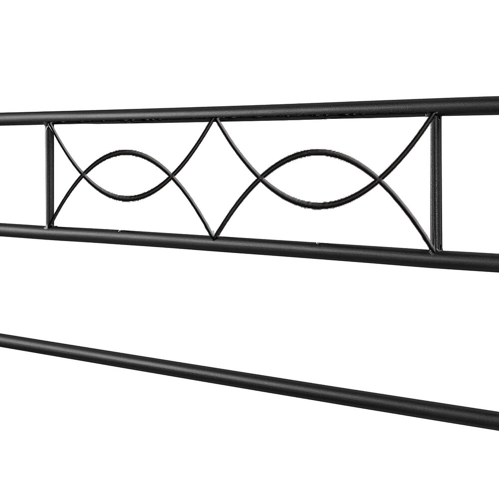 Twin XL Bed Frame w/ Headboard   Steel Slat Support  Noise Free Beds