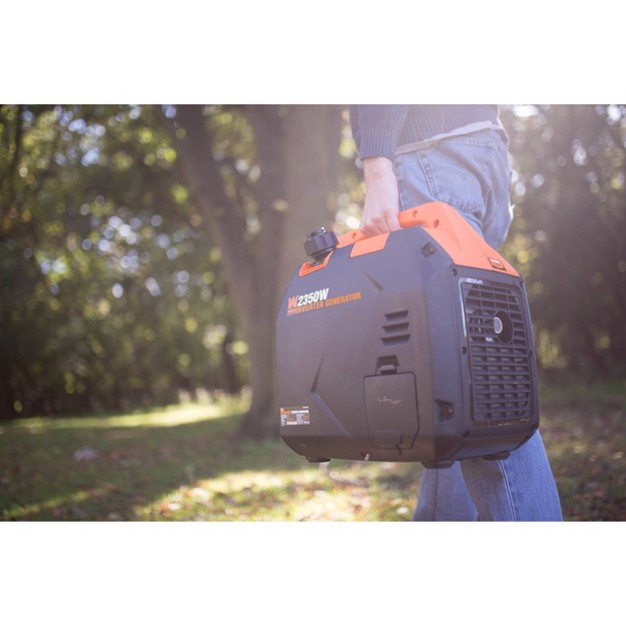 Wen 56235i Quiet Ultra Light 2350w Portable Inverter Generator With Fuel Shut Off