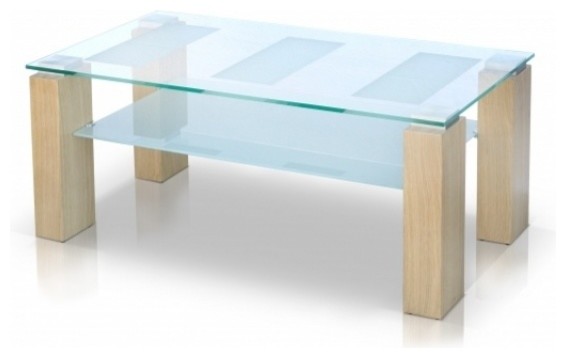 GABO Glass Top Coffee Table   Transitional   Coffee Tables   by MAXIMAHOUSE  Houzz