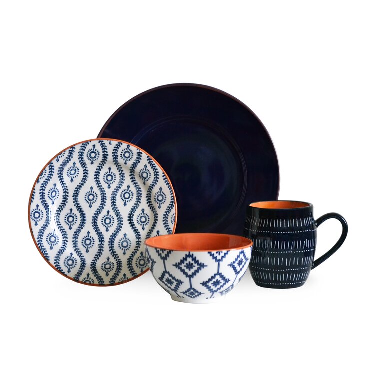 Baum Stoneware Dinnerware Set - Service for 4