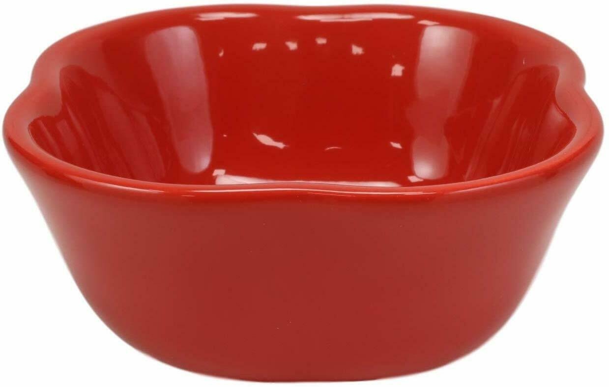 1 Ceramic Red Bell Pepper Vegetable 12oz Bowl Condiments Container Set Of 2 EBR02