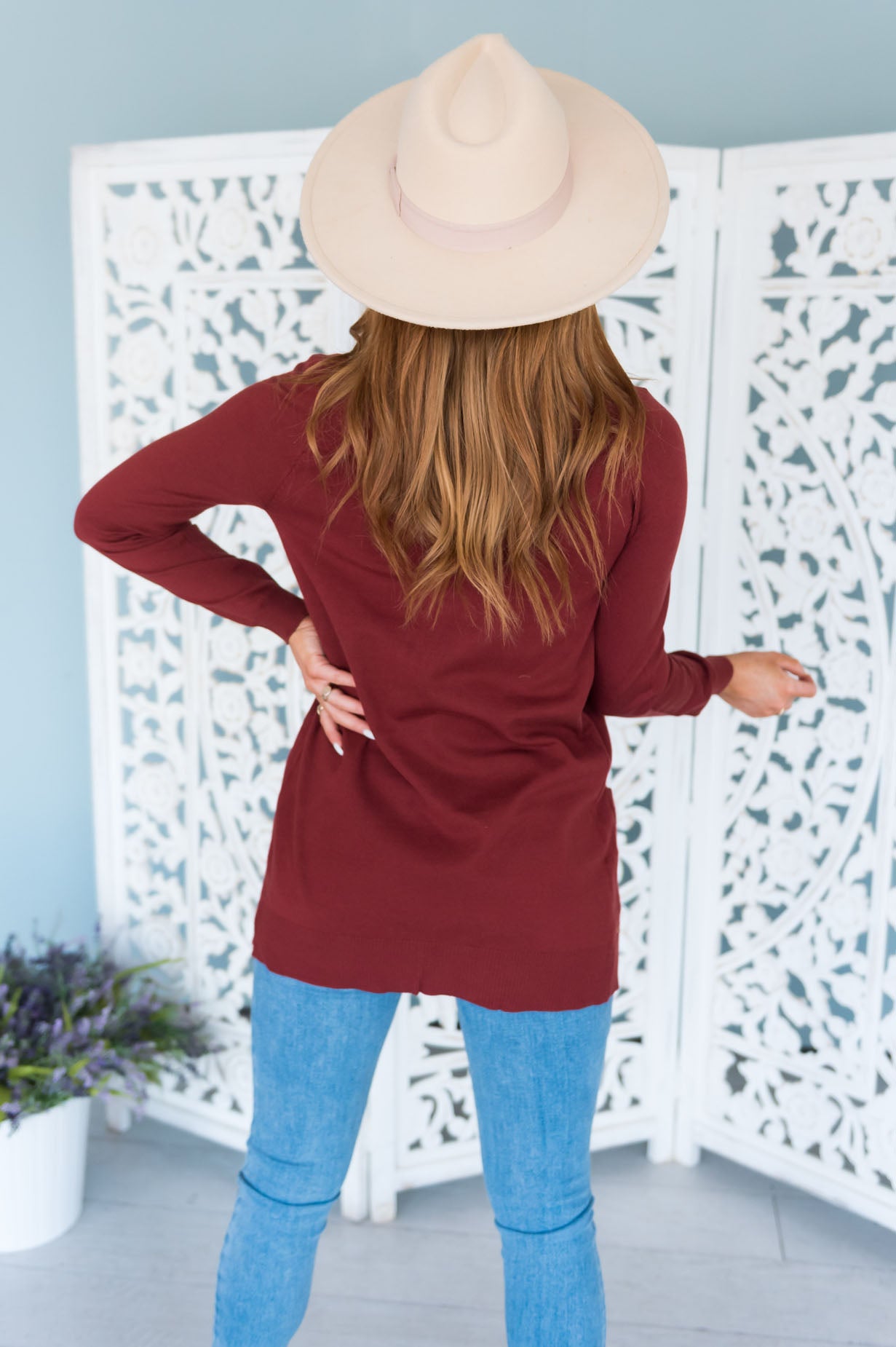 Keep Me Stylish Modest Front Pocket Cardigan